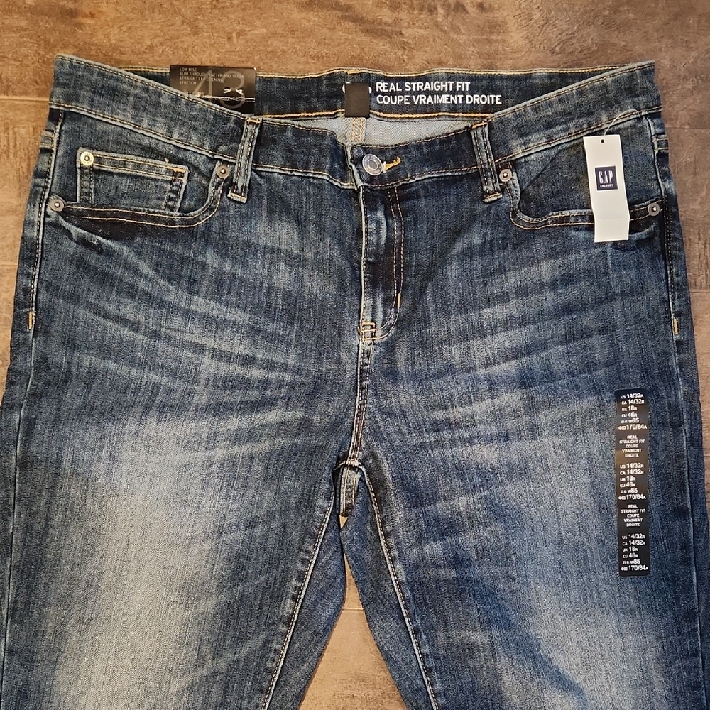 GAP Straight Fit Jeans - Dark Blue